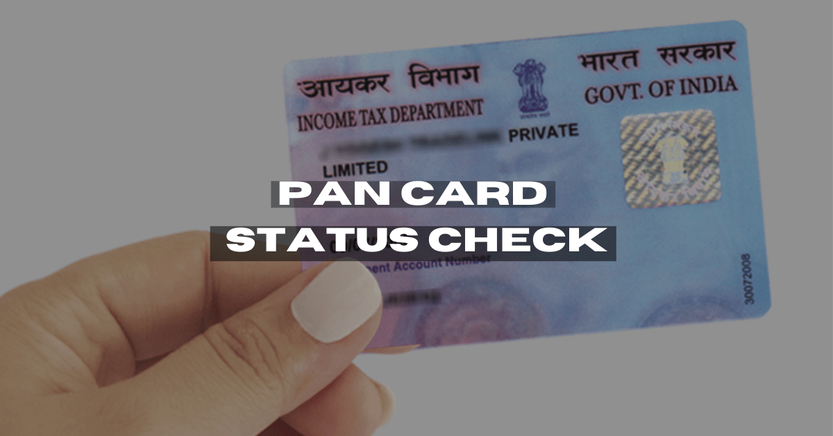 Pan card status kaise check kare